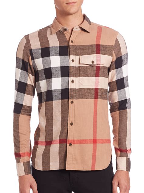 burberry men's cotton shirt.